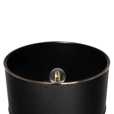 LEDTM® NOVA 201-0039 Μοντέρνο Επιδαπέδιο Φωτιστικό 1 x E27 IP20 Ασημί Μεταλλό με Μαύρο Ύφασμα - Μ36 x Π36 x Υ148cm - Image 7