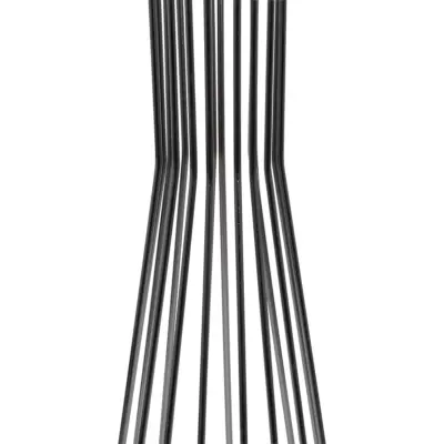 LEDTM® NOVA 201-0039 Μοντέρνο Επιδαπέδιο Φωτιστικό 1 x E27 IP20 Ασημί Μεταλλό με Μαύρο Ύφασμα - Μ36 x Π36 x Υ148cm - Image 9