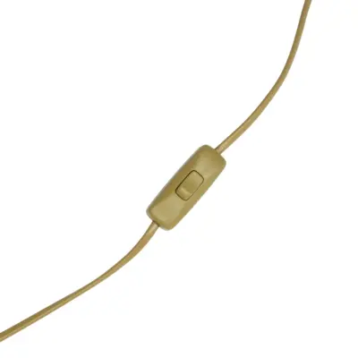 LEDTM® NOVA 201-0040 Μοντέρνο Επιδαπέδιο Φωτιστικό 1 x E27 IP20 Χρυσό Μεταλλό με Μπεζ Ύφασμα - Μ36 x Π36 x Υ148cm - Image 11