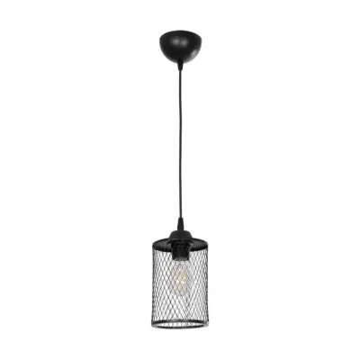 LEDTM® NOVAON 201-0058 Μοντέρνο Κρεμαστό Φωτιστικό Πλέγμα Μονόφωτο 1 x E27 IP20 Μαύρο Μέταλλο - Μ12 x Π12 x Υ23cm - Image 4