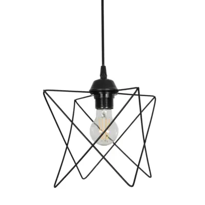 LEDTM® GLIND Vintage 201-0092 Κρεμαστό Φωτιστικό Ράγα Τρίφωτο 3 x E27 IP20 Μαύρο Μέταλλο - Μ67 x Π24 x Υ55cm - Image 7