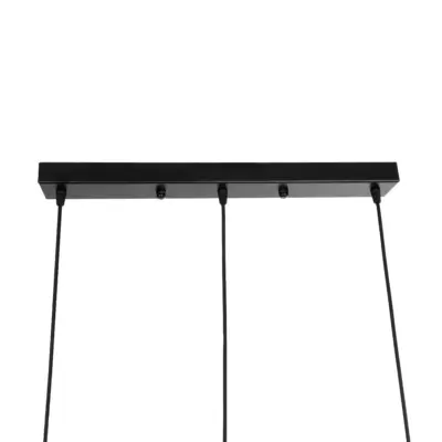 LEDTM® GLIND Vintage 201-0092 Κρεμαστό Φωτιστικό Ράγα Τρίφωτο 3 x E27 IP20 Μαύρο Μέταλλο - Μ67 x Π24 x Υ55cm - Image 8
