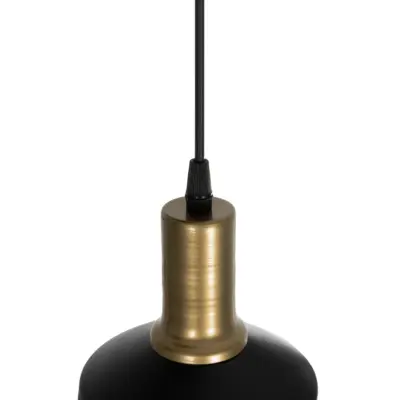 LEDTM® RADIANT 201-0097 Vintage Κρεμαστό Φωτιστικό Πλέγμα Τρίφωτο 3 x E27 IP20 Μαύρο & Χρυσό Μέταλλο - Μ38 x Π38 x Υ50cm - Image 9