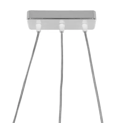LEDTM® RAZIA 201-0101 Vintage Κρεμαστό Φωτιστικό Κρύσταλλα Τρίφωτο 3 x E27 IP20 Ασημί Μέταλλο με Διάφανο Γυαλί - Μ60 x Π30 x Υ25cm - Image 9