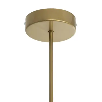 LEDTM® SUNRAY 201-0110 Vintage Φωτιστικό Οροφής Μπάλα Πολύφωτο 4 x E27 IP20 Χρυσό Μέταλλο με Μελί Γυαλί - Μ100 x Π100 x Υ26cm - Image 9