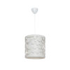 LEDTM® PETAL 203-0065 Μοντέρνο Κρεμαστό Φωτιστικό Καπέλο Μονόφωτο 1 x E27 IP20 Λευκό Πλαστικό - Μ23.5 x Π23.5 x Υ76cm