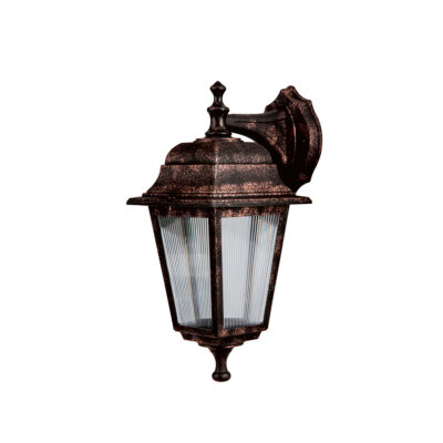 LEDTM® SOLME 203-0216 Vintage Επιτοίχιο Φωτιστικό Φαναράκι Μονόφωτο 1 x E27 IP44 Χάλκινο Πλαστικό - Μ19 x Π15 x Υ35cm
