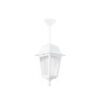 LEDTM® SOLME 203-0219 Vintage Κρεμαστό Φωτιστικό Φαναράκι Μονόφωτο 1 x E27 IP44 Λευκό Πλαστικό Σώμα - Μ15 x Π15 x Υ50cm