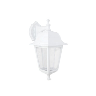 LEDTM® SOLME 203-0221 Vintage Επιτοίχιο Φωτιστικό Φαναράκι Μονόφωτο 1 x E27 IP44 Λευκό Πλαστικό - Μ19 x Π15 x Υ35cm