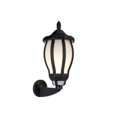 LEDTM® VERDI 203-0229 Vintage Επιτοίχιο Φωτιστικό Φαναράκι Μονόφωτο 1 x E27 IP44 Μαύρο Πλαστικό - Μ23 x Π17 x Υ40cm - Image 3
