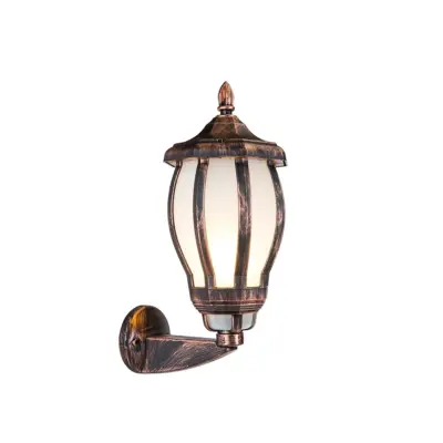 LEDTM® VERDI 203-0233 Vintage Επιτοίχιο Φωτιστικό Φαναράκι Μονόφωτο 1 x E27 IP44 Χάλκινο Πλαστικό - Μ23 x Π17 x Υ40cm - Image 3