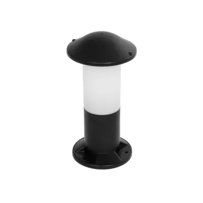 LEDTM® GARDENIO 203-0246 Μοντέρνο Επιδαπέδιο Φωτιστικό Κολωνάκι Κήπου Μονόφωτο 1 x E27 IP44 Μαύρο Πλαστικό - Μ17 x Π17 x Υ32cm