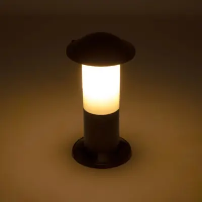 LEDTM® GARDENIO 203-0246 Μοντέρνο Επιδαπέδιο Φωτιστικό Κολωνάκι Κήπου Μονόφωτο 1 x E27 IP44 Μαύρο Πλαστικό - Μ17 x Π17 x Υ32cm - Image 3