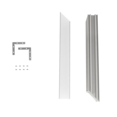 LEDTM® ALP-CORNER-SIDE90 LUMILINE 61768 Επιφανειακό / Κρεμαστό Προφίλ Αλουμινίου Γωνία με Λευκό Γαλακτερό Πατητό Κάλυμμα για Ταινίες LED IP20 - Γκρι Ανθρακί Ματ - Μ30 x Π3.5 x Υ7cm - Image 8
