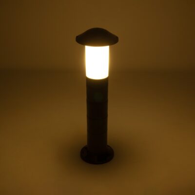 LEDTM® GARDENIO 203-0248 Μοντέρνο Επιδαπέδιο Φωτιστικό Κολωνάκι Κήπου Μονόφωτο 1 x E27 IP44 Μαύρο Πλαστικό - Μ15 x Π15 x Υ57cm - Image 3