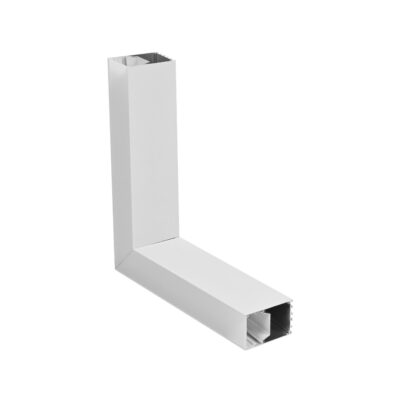 LEDTM® ALP-CORNER-SIDE90 BRIGHTRAIL 61777 Επιφανειακό / Κρεμαστό Προφίλ Αλουμινίου Γωνία με Λευκό Γαλακτερό Πατητό Κάλυμμα για Ταινίες LED IP20 - Λευκό Ματ - Μ30 x Π5 x Υ7.5cm