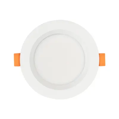 LEDTM® WATERA 60898 Χωνευτό Downlight Σποτ Panel LED 12W 1500lm 120° AC 220-240V Αδιάβροχο IP54 Ρυθμιζόμενο Λευκό CCT με Διακόπτη στο Σώμα 2700K/4500K/6000K Dimmable - Lumileds SMD Chip & TÜV SÜD Driver - Λευκό Ματ - Μ10.8 x Π10.8 x Υ3.2cm / Q9cm - 3 Χρόνια Εγγύηση - Image 5