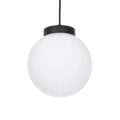 LEDTM® AGROS 61591 Κρεμαστό Φωτιστικό Οροφής Κήπου με Ντουί 1 x E27 AC 220-240V Αδιάβροχο IP65 - Λευκό & Μάυρο - Μ20 x Π20 x Υ22cm
