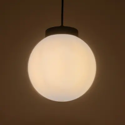 LEDTM® AGROS 61591 Κρεμαστό Φωτιστικό Οροφής Κήπου με Ντουί 1 x E27 AC 220-240V Αδιάβροχο IP65 - Λευκό & Μάυρο - Μ20 x Π20 x Υ22cm - Image 3