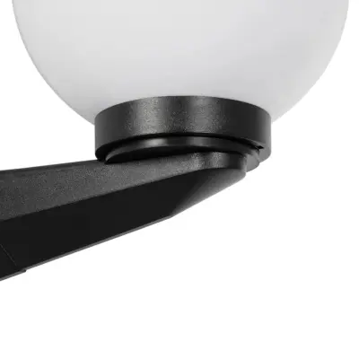 LEDTM® AGROS 61592 Φωτιστικό Τοίχου - Απλίκα Κήπου με Ντουί 1 x E27 AC 220-240V Αδιάβροχο IP65 - Λευκό & Μάυρο - Μ20 x Π20 x Υ30cm - Image 6