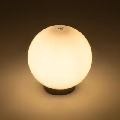 LEDTM® AGROS 61594 Φωτιστικό Κήπου με Ντουί 1 x E27 AC 220-240V Αδιάβροχο IP65 - Λευκό & Μάυρο - Μ20 x Π20 x Υ22cm - Image 3