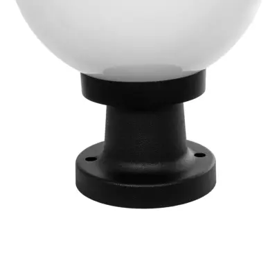 LEDTM® AGROS 61595 Φωτιστικό Κολωνάκι Κήπου με Ντουί 1 x E27 AC 220-240V Αδιάβροχο IP65 - Λευκό & Μάυρο - Μ20 x Π20 x Υ30cm - Image 6