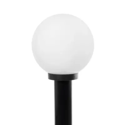 LEDTM® AGROS 61596 Φωτιστικό Κολωνάκι Κήπου με Ντουί 1 x E27 AC 220-240V Αδιάβροχο IP65 - Λευκό & Μάυρο - Μ20 x Π20 x Υ100cm - Image 5