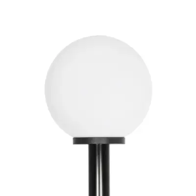 LEDTM® AGROS 61597 Φωτιστικό Κολωνάκι Κήπου με Ντουί 1 x E27 AC 220-240V Αδιάβροχο IP65 - Λευκό & Μάυρο - Μ30 x Π30 x Υ240cm - Image 4