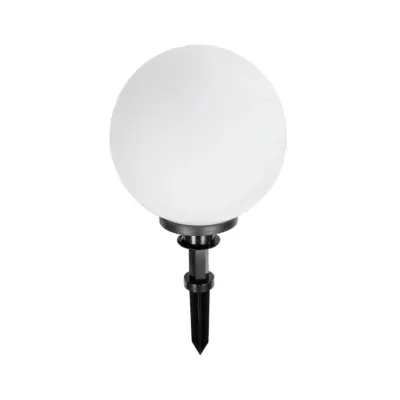 LEDTM® AGROS 61708 Φωτιστικό Κήπου / Καρφωτό με Ντουί 1 x E27 AC 220-240V Αδιάβροχο IP65 - Λευκό & Μάυρο - Μ30 x Π30 x Υ64cm