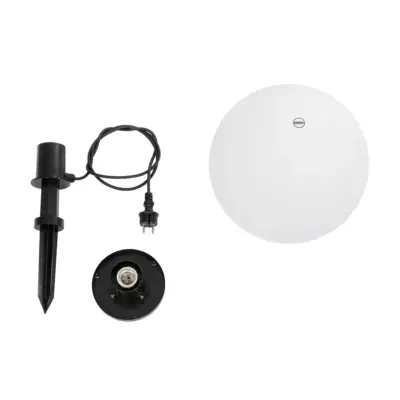 LEDTM® AGROS 61708 Φωτιστικό Κήπου / Καρφωτό με Ντουί 1 x E27 AC 220-240V Αδιάβροχο IP65 - Λευκό & Μάυρο - Μ30 x Π30 x Υ64cm - Image 7