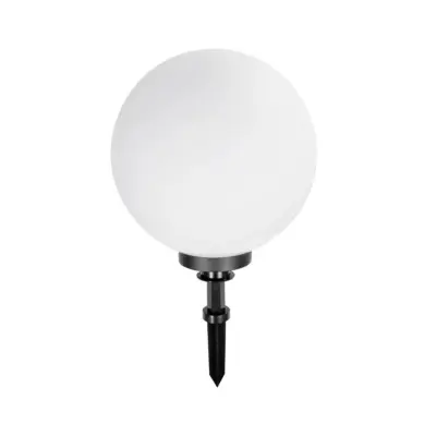 LEDTM® AGROS 61709 Φωτιστικό Κήπου / Καρφωτό με Ντουί 1 x E27 AC 220-240V Αδιάβροχο IP65 - Λευκό & Μάυρο - Μ40 x Π40 x Υ74cm