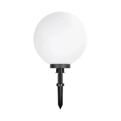 LEDTM® AGROS 61709 Φωτιστικό Κήπου / Καρφωτό με Ντουί 1 x E27 AC 220-240V Αδιάβροχο IP65 - Λευκό & Μάυρο - Μ40 x Π40 x Υ74cm - Image 3