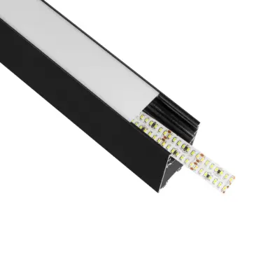 LEDTM® ALP-LINEAR LUMILINE 61764-3M Επιφανειακό / Κρεμαστό / Επιτοίχιο Προφίλ Αλουμινίου με Λευκό Γαλακτερό Πατητό Κάλυμμα για Ταινίες LED IP20 - Μαύρο Ματ - Μ300 x Π3.5 x Υ7cm