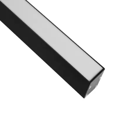 LEDTM® ALP-LINEAR LUMILINE 61764-3M Επιφανειακό / Κρεμαστό / Επιτοίχιο Προφίλ Αλουμινίου με Λευκό Γαλακτερό Πατητό Κάλυμμα για Ταινίες LED IP20 - Μαύρο Ματ - Μ300 x Π3.5 x Υ7cm - Image 4