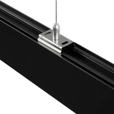 LEDTM® ALP-LINEAR LUMILINE 61764-3M Επιφανειακό / Κρεμαστό / Επιτοίχιο Προφίλ Αλουμινίου με Λευκό Γαλακτερό Πατητό Κάλυμμα για Ταινίες LED IP20 - Μαύρο Ματ - Μ300 x Π3.5 x Υ7cm - Image 7