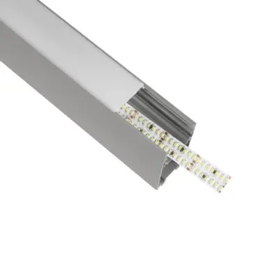 LEDTM® ALP-LINEAR LUMILINE 61765-3M Επιφανειακό / Κρεμαστό / Επιτοίχιο Προφίλ Αλουμινίου με Λευκό Γαλακτερό Πατητό Κάλυμμα για Ταινίες LED IP20 - Γκρι Ανθρακί Ματ - Μ300 x Π3.5 x Υ7cm