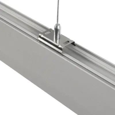 LEDTM® ALP-LINEAR LUMILINE 61765-3M Επιφανειακό / Κρεμαστό / Επιτοίχιο Προφίλ Αλουμινίου με Λευκό Γαλακτερό Πατητό Κάλυμμα για Ταινίες LED IP20 - Γκρι Ανθρακί Ματ - Μ300 x Π3.5 x Υ7cm - Image 7