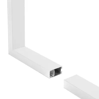 LEDTM® ALP-CORNER-SIDE90 LUMILINE 61766 Επιφανειακό / Κρεμαστό Προφίλ Αλουμινίου Γωνία με Λευκό Γαλακτερό Πατητό Κάλυμμα για Ταινίες LED IP20 - Λευκό Ματ - Μ30 x Π3.5 x Υ7cm - Image 3