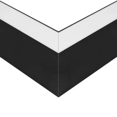 LEDTM® ALP-CORNER-SIDE90 LUMILINE 61767 Επιφανειακό / Κρεμαστό Προφίλ Αλουμινίου Γωνία με Λευκό Γαλακτερό Πατητό Κάλυμμα για Ταινίες LED IP20 - Μαύρο Ματ - Μ30 x Π3.5 x Υ7cm - Image 6