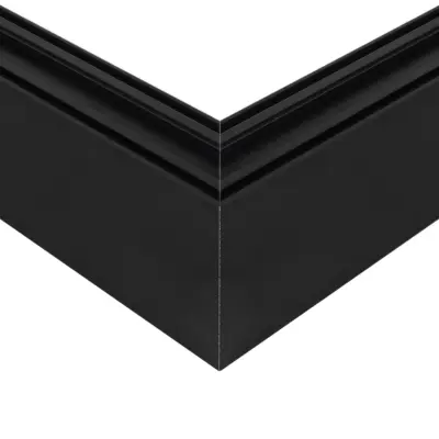 LEDTM® ALP-CORNER-SIDE90 LUMILINE 61767 Επιφανειακό / Κρεμαστό Προφίλ Αλουμινίου Γωνία με Λευκό Γαλακτερό Πατητό Κάλυμμα για Ταινίες LED IP20 - Μαύρο Ματ - Μ30 x Π3.5 x Υ7cm - Image 7