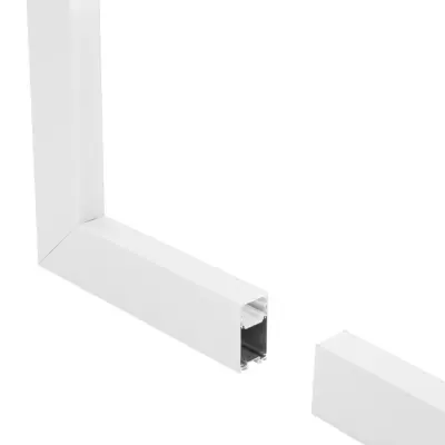 LEDTM® ALP-CORNER-IN90 LUMILINE 61769 Επιφανειακό / Κρεμαστό Προφίλ Αλουμινίου Γωνία με Λευκό Γαλακτερό Πατητό Κάλυμμα για Ταινίες LED IP20 - Λευκό Ματ - Μ30 x Π3.5 x Υ7cm - Image 3
