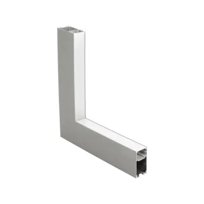LEDTM® ALP-CORNER-IN90 LUMILINE 61771 Επιφανειακό / Κρεμαστό Προφίλ Αλουμινίου Γωνία με Λευκό Γαλακτερό Πατητό Κάλυμμα για Ταινίες LED IP20 - Γκρι Ανθρακί Ματ - Μ30 x Π3.5 x Υ7cm