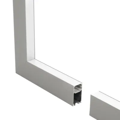 LEDTM® ALP-CORNER-IN90 LUMILINE 61771 Επιφανειακό / Κρεμαστό Προφίλ Αλουμινίου Γωνία με Λευκό Γαλακτερό Πατητό Κάλυμμα για Ταινίες LED IP20 - Γκρι Ανθρακί Ματ - Μ30 x Π3.5 x Υ7cm - Image 3