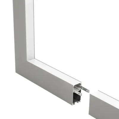 LEDTM® ALP-CORNER-IN90 LUMILINE 61771 Επιφανειακό / Κρεμαστό Προφίλ Αλουμινίου Γωνία με Λευκό Γαλακτερό Πατητό Κάλυμμα για Ταινίες LED IP20 - Γκρι Ανθρακί Ματ - Μ30 x Π3.5 x Υ7cm - Image 4