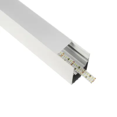 LEDTM® ALP-LINEAR BRIGHTRAIL 61774-3M Επιφανειακό / Κρεμαστό / Επιτοίχιο Προφίλ Αλουμινίου με Λευκό Γαλακτερό Πατητό Κάλυμμα για Ταινίες LED IP20 - Λευκό Ματ - Μ300 x Π5 x Υ7.5cm