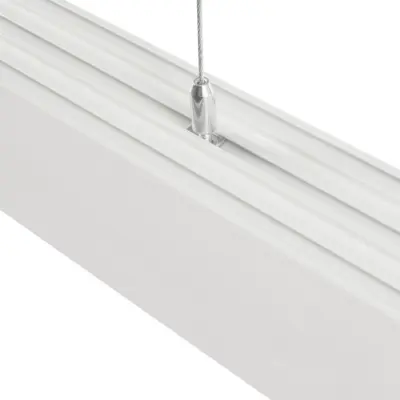 LEDTM® ALP-LINEAR BRIGHTRAIL 61774-3M Επιφανειακό / Κρεμαστό / Επιτοίχιο Προφίλ Αλουμινίου με Λευκό Γαλακτερό Πατητό Κάλυμμα για Ταινίες LED IP20 - Λευκό Ματ - Μ300 x Π5 x Υ7.5cm - Image 6