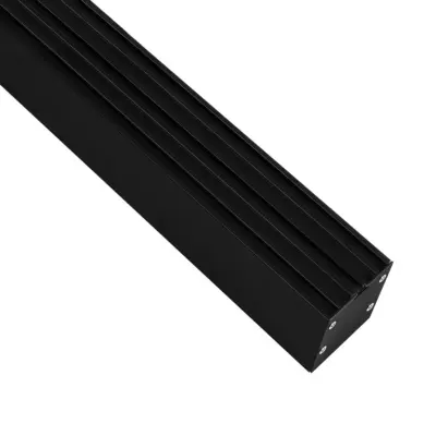 LEDTM® ALP-LINEAR BRIGHTRAIL 61775-3M Επιφανειακό / Κρεμαστό / Επιτοίχιο Προφίλ Αλουμινίου με Λευκό Γαλακτερό Πατητό Κάλυμμα για Ταινίες LED IP20 - Μαύρο Ματ - Μ300 x Π5 x Υ7.5cm - Image 5