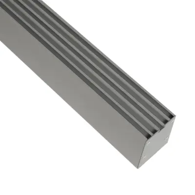 LEDTM® ALP-LINEAR BRIGHTRAIL 61776-3M Επιφανειακό / Κρεμαστό / Επιτοίχιο Προφίλ Αλουμινίου με Λευκό Γαλακτερό Πατητό Κάλυμμα για Ταινίες LED IP20 - Γκρι Ανθρακί Ματ - Μ300 x Π5 x Υ7.5cm - Image 5