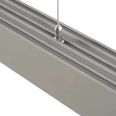 LEDTM® ALP-LINEAR BRIGHTRAIL 61776-3M Επιφανειακό / Κρεμαστό / Επιτοίχιο Προφίλ Αλουμινίου με Λευκό Γαλακτερό Πατητό Κάλυμμα για Ταινίες LED IP20 - Γκρι Ανθρακί Ματ - Μ300 x Π5 x Υ7.5cm - Image 6