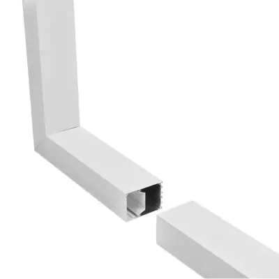 LEDTM® ALP-CORNER-SIDE90 BRIGHTRAIL 61777 Επιφανειακό / Κρεμαστό Προφίλ Αλουμινίου Γωνία με Λευκό Γαλακτερό Πατητό Κάλυμμα για Ταινίες LED IP20 - Λευκό Ματ - Μ30 x Π5 x Υ7.5cm - Image 3